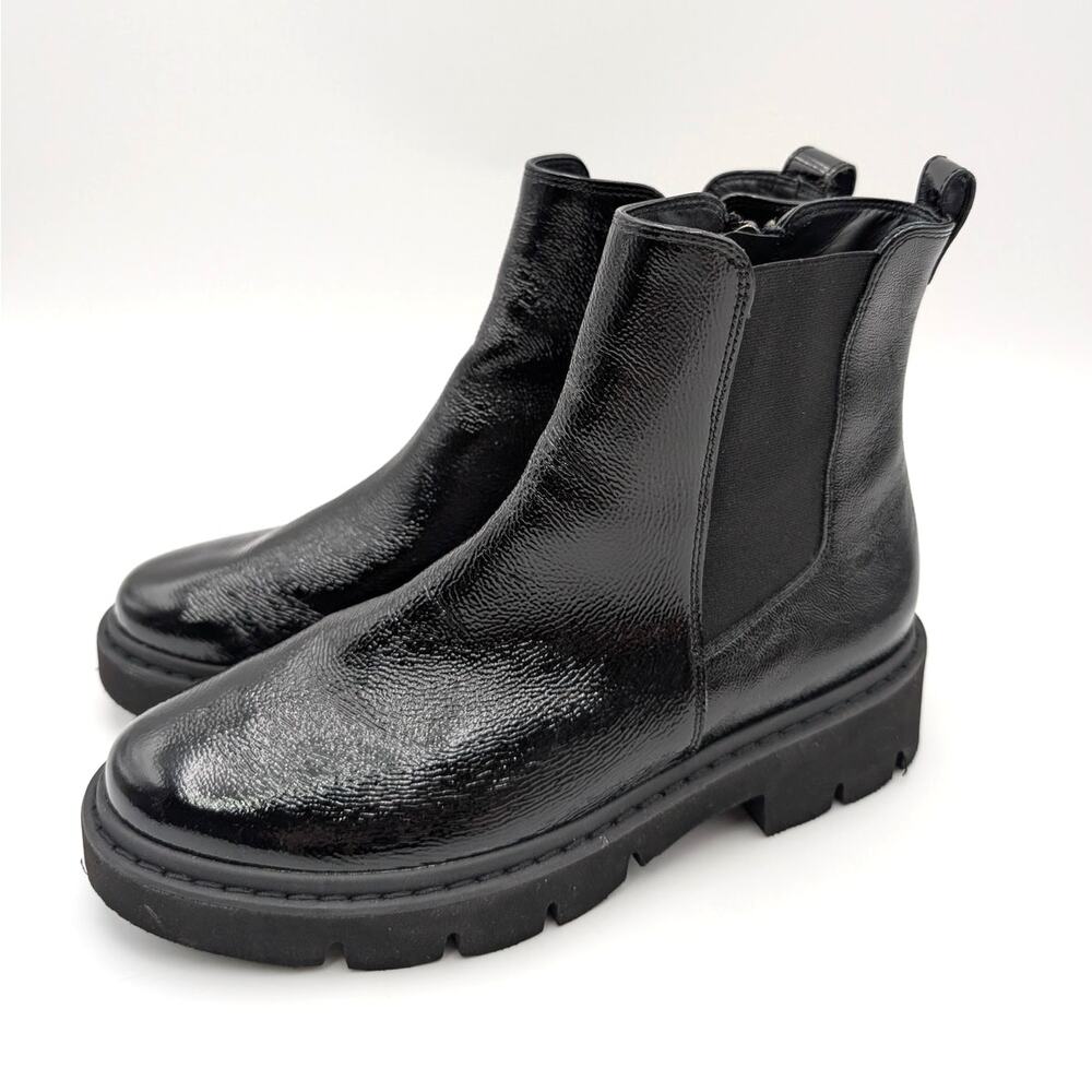 Paul Green Nicki Chelsea Boots Side Zip Women's Black Size US7.5 UK5 EU38